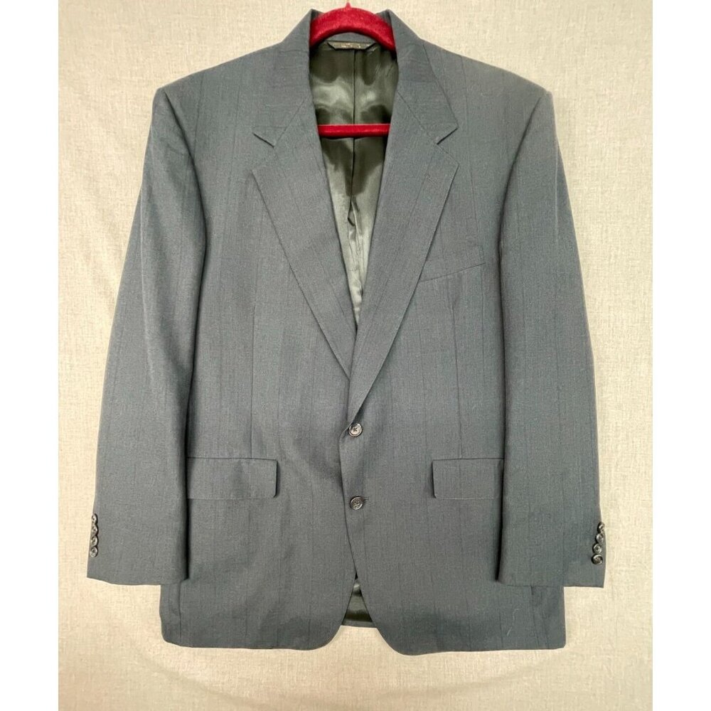 Meeting Street Men's Navy Blue 44L Single-Vented Blazer Suit Coat Dress Jacket